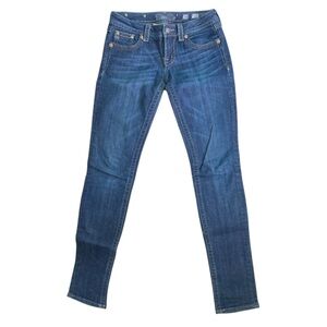 Miss Me Skinny Blue‎ Jeans Denim Dark Wash Style JE5179SX (Size 28)
